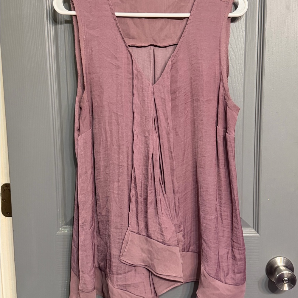 Simply Vera Vera Wang‎ Mauve Sleeveless Blouse - Picture 5 of 5
